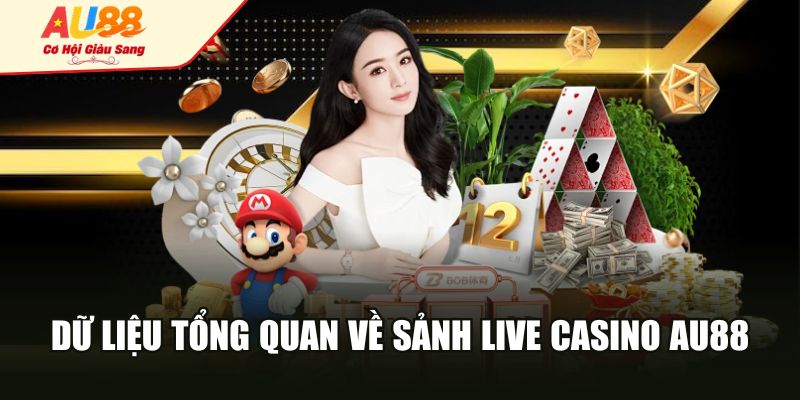 Dữ liệu tổng quan về sảnh live casino AU88